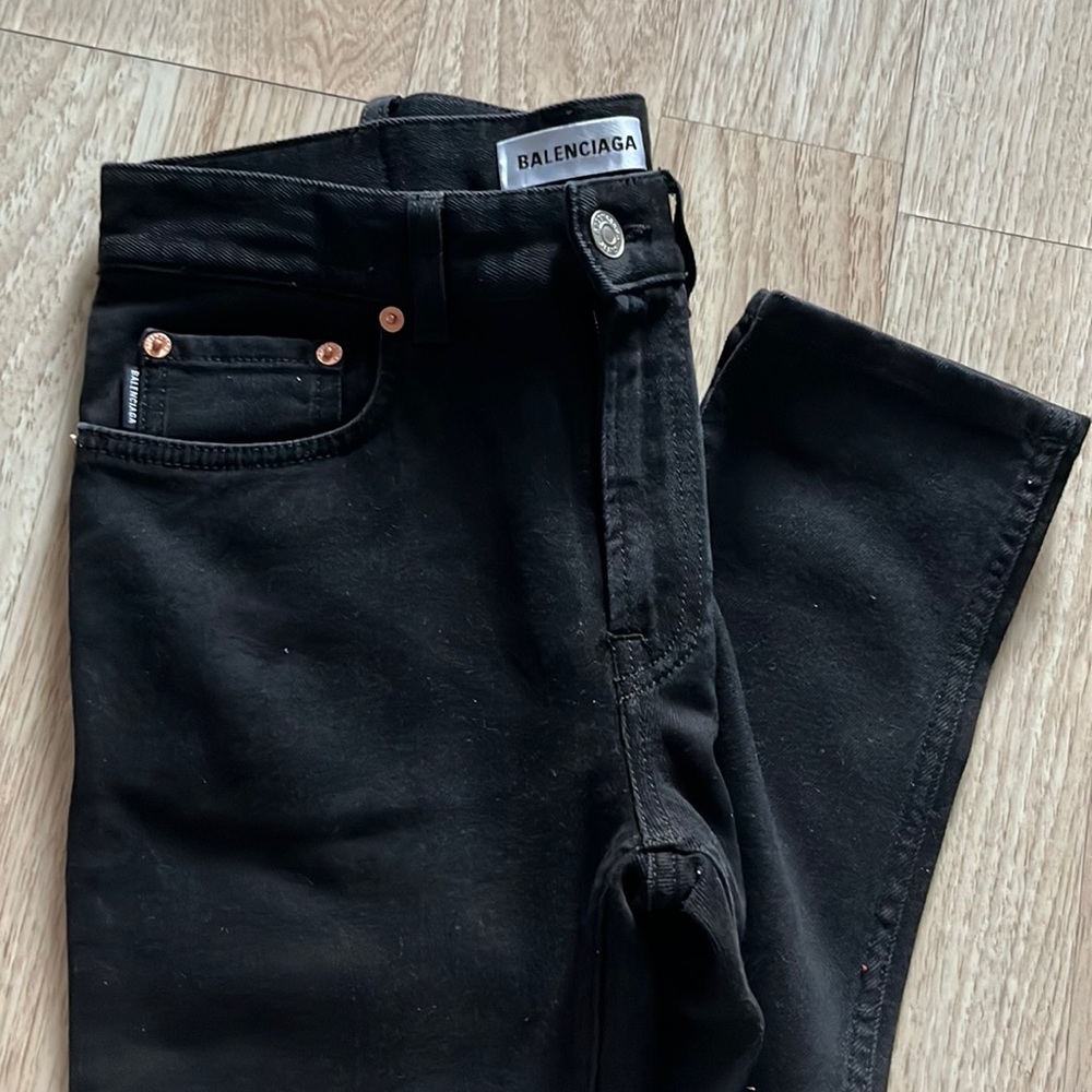 Balenciaga women black denim